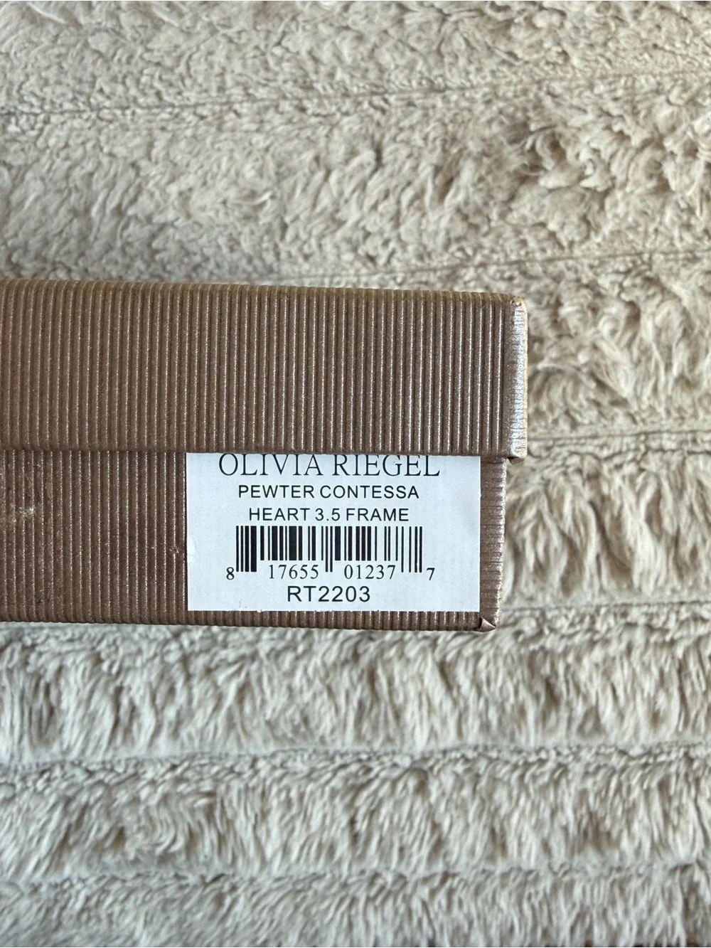 Olivia Riegel Silver Pearl Heart Picture Frame